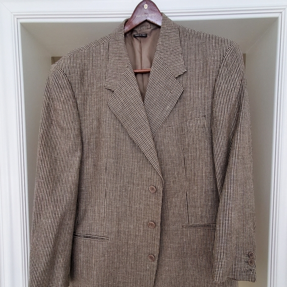 Vestmenta 3 Button Black/Goldish Tan Sportcoat - Picture 3 of 5